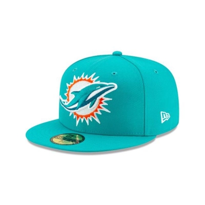 Miami Dolphins Gorra | New Era NFL Crystals From Swarovski 59fifty Fitted Cap Mexico - Azules